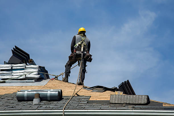 Professional Flat Roof Repair technician working in Columbus, MT